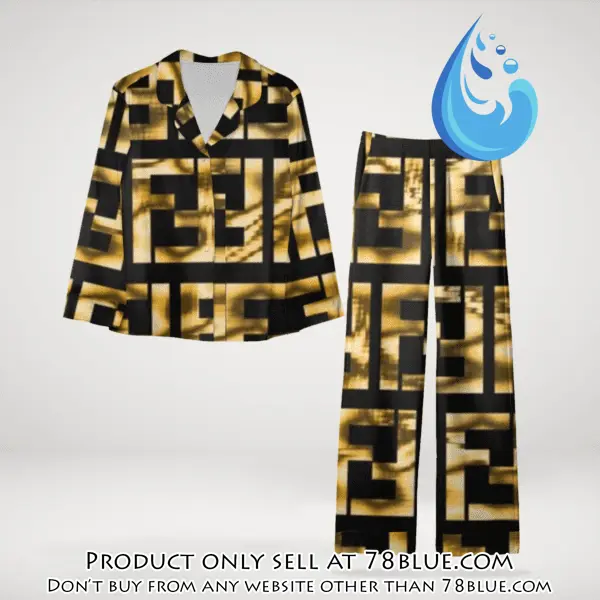 Trending luxury fendi satin pajama set pjs1048 78b2037576